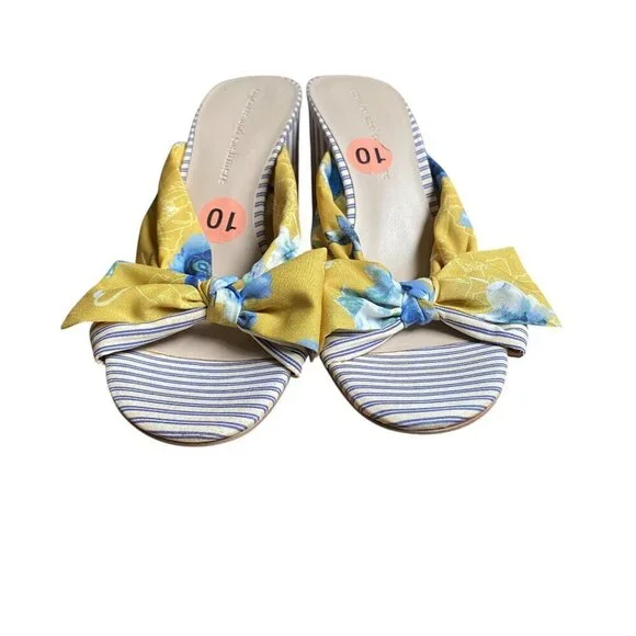 Cupcakes and Cashmere Orinda Satin Bow Mule Sandal - Size 10 - Picture 7 of 10